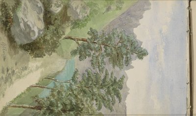 Górski krajobraz z wodą w Glion autorstwa Anna Catharina Maria van Eeghen (possibly)