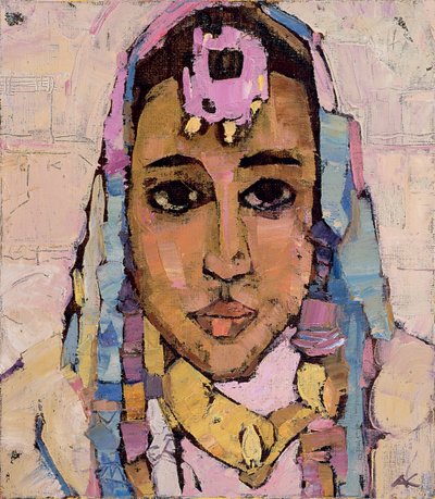 Portret kobiety w bieli autorstwa Anna Contemporary Artist Kostenko
