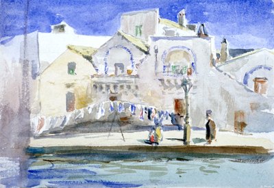 „Domy nad kanałem z myjnią”, ok. 1864-1930. autorstwa Anna Lea Merritt
