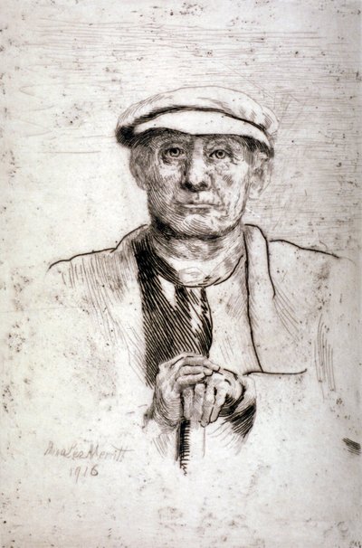 „Stary człowiek w kaszkiecie”, 1916. autorstwa Anna Lea Merritt
