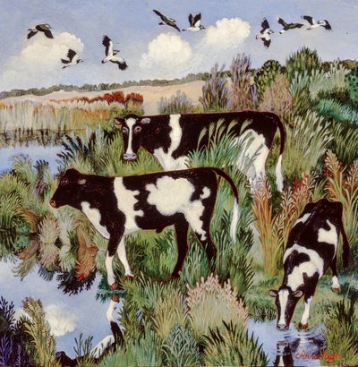 A Quiet Drink, 2003 (akryl) autorstwa Anna Pugh