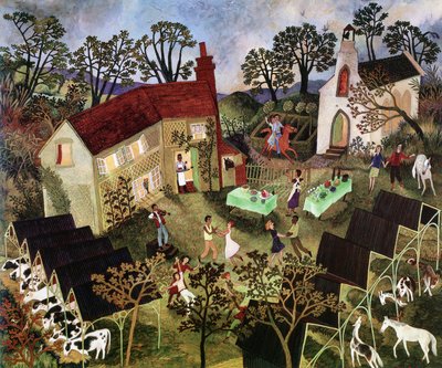 Barn Dance, 2001 (akryl) autorstwa Anna Pugh
