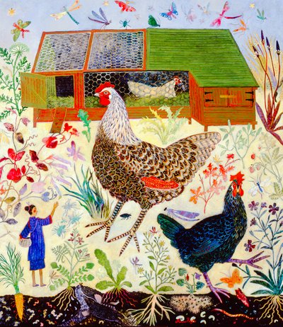 Motyle, 2007 (akryl) autorstwa Anna Pugh
