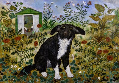 Buzz, 2017 (akryl) autorstwa Anna Pugh
