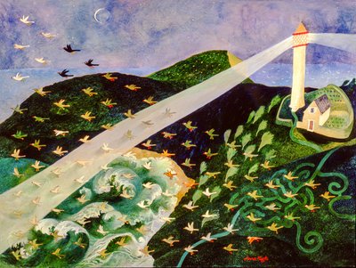 Finding the Way, 2004 (akryl) autorstwa Anna Pugh