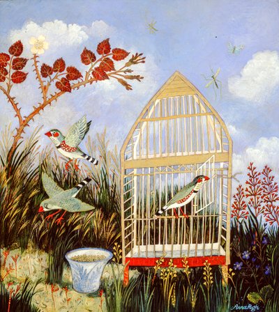 Klatka wolności, 2003 (akryl) autorstwa Anna Pugh