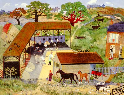 Hog Wash, 2008 (akryl) autorstwa Anna Pugh