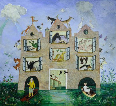 Zakaz używania węży, 2013 (akryl) autorstwa Anna Pugh