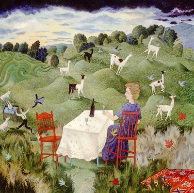 Interwał, 2002 (akryl) autorstwa Anna Pugh