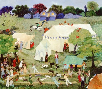 Kipper z jajkiem na Furrie, 2007 (akwarela) autorstwa Anna Pugh