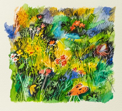 Robaki łąkowe, 2023 (akwarela) autorstwa Anna Pugh
