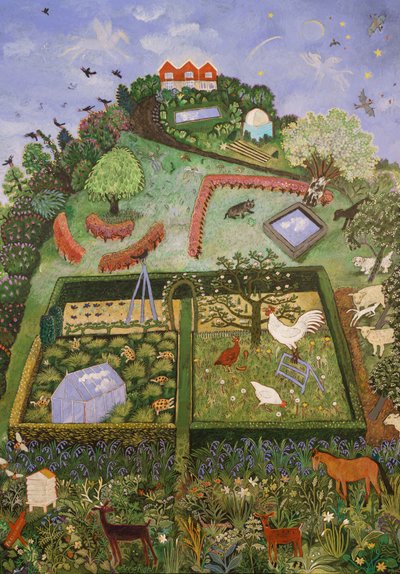 Na zewnątrz, 2019 (akryl) autorstwa Anna Pugh