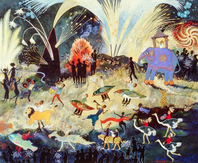 Party Time, 2010 (akryl) autorstwa Anna Pugh