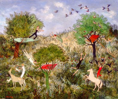 Praktyka czyni mistrza, 2010 (akryl) autorstwa Anna Pugh
