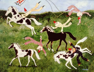 Praktyka czyni mistrza, 2010 (akryl) autorstwa Anna Pugh