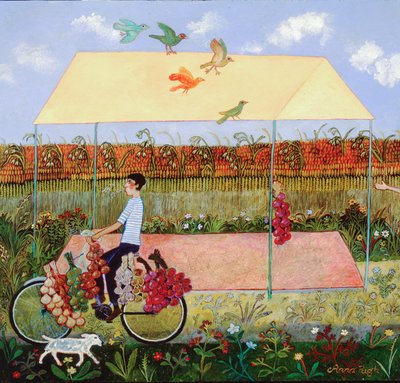 Przesyłka specjalna, 2010 (akryl) autorstwa Anna Pugh