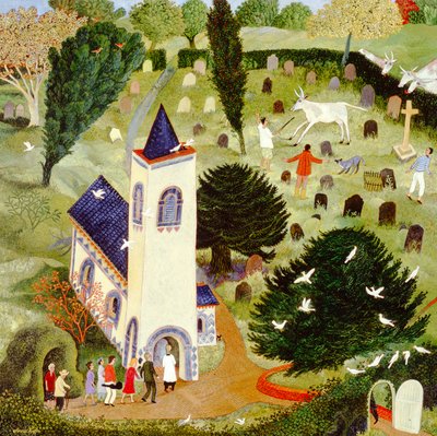 Strayed Cattle, 2007 (akryl) autorstwa Anna Pugh