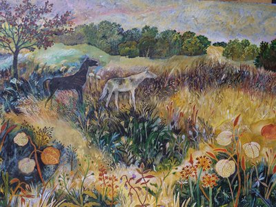Mgły czasu, 2022 (akryl na płycie) autorstwa Anna Pugh