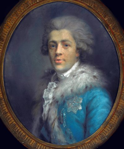 Portret hrabiego Ignacego Potockiego (1750-1809). (Portret hrabiego Romana Ignacego Franciszka Potockiego). Praca Anny Gault de Saint Germain (Rajecka) (ok. 1760-1832), pastel na papierze, ok. 1784. Sztuka polska autorstwa Anna Rajecka Gault de Saint Germain