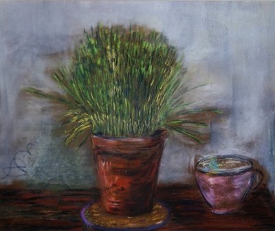 Mięta (pastel na papierze) autorstwa Anna de Noailles