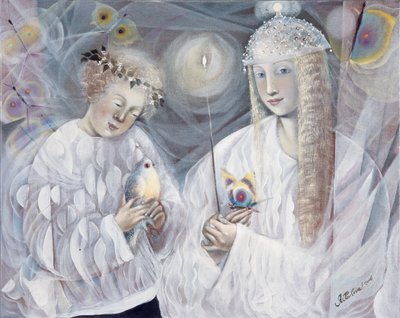 Gemini, 2006 (olej na belgijskim płótnie) autorstwa Annael Anelia Pavlova