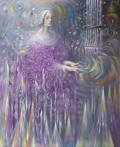 Poiesis-III: Religia, 2015 (olej na belgijskim płótnie) autorstwa Annael Anelia Pavlova