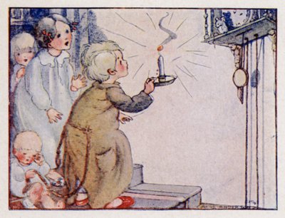 Rymowanka: Dickery, Dickery, Dock! (kolor lito) autorstwa Anne (after) Anderson