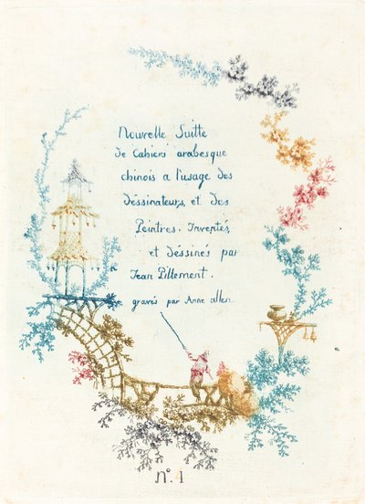 Strona tytułowa autorstwa Anne Allen after Jean Baptiste Pillement