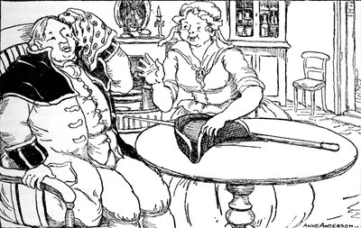 Pan Bumble otarł z czoła pot, który wywołał jego spacer, 1937 autorstwa Anne Anderson