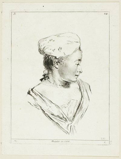 Głowa kobiety autorstwa Anne Claude Philippe Caylus