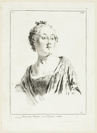 Głowa kobiety autorstwa Anne Claude Philippe Caylus