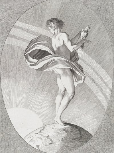 Wzrok, 1730-65. Twórcy: Caylus, Anne-Claude-Philippe de, Etienne Fessard. autorstwa Anne Claude Philippe de Caylus, Etienne Fessard