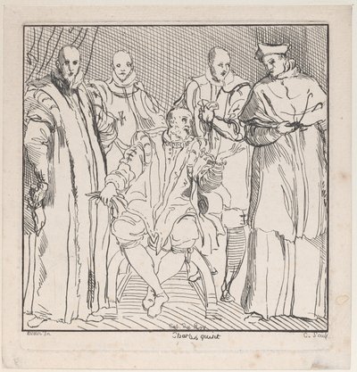 Karol V, XVIII wiek. autorstwa Anne Claude Philippe de Caylus
