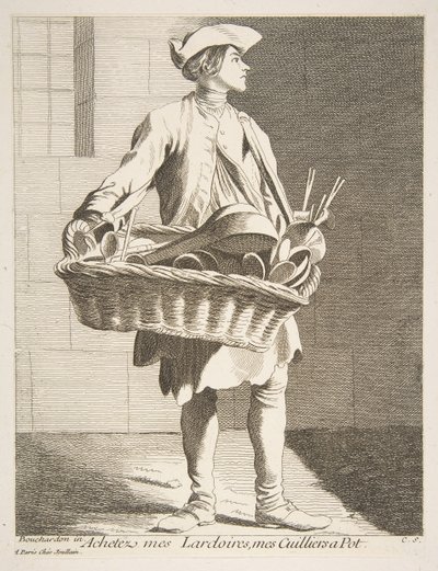Handlarz naczyniami, 1746. autorstwa Anne Claude Philippe de Caylus