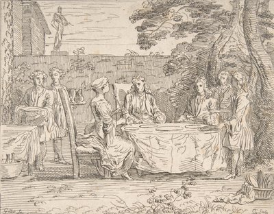 Wybitny Posiłek, ok. 1725-1765. autorstwa Anne Claude Philippe de Caylus