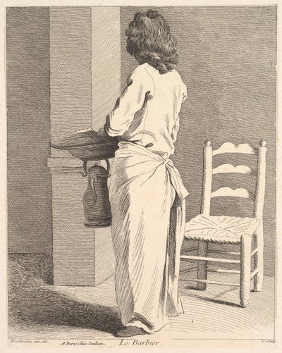 Fryzjer, 1737. autorstwa Anne Claude Philippe de Caylus