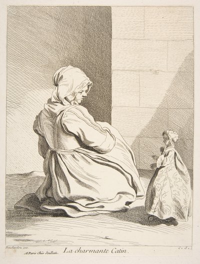 Urocza lalka, 1742. autorstwa Anne Claude Philippe de Caylus