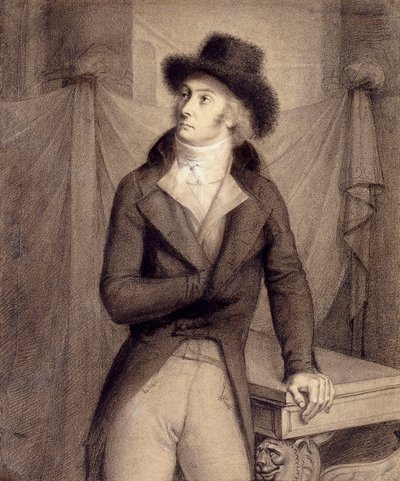 Portret mężczyzny, rzekomo Pierre-Paul Roger-Collard autorstwa Anne Louis Girodet de Roucy Trioson