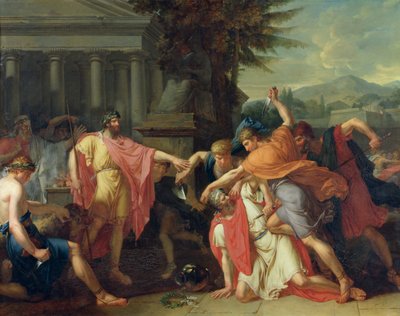 Śmierć Tacjusza autorstwa Anne Louis Girodet de Roucy Trioson