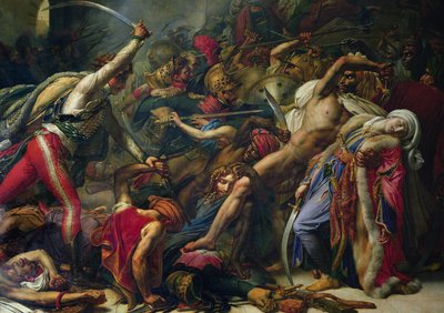 Bunt w Kairze, 21 października 1798, 1810 (szczegół z 91913) autorstwa Anne Louis Girodet de Roucy Trioson