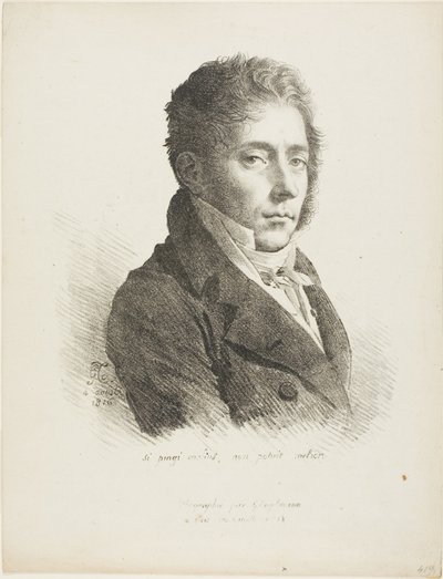 Portret Coupin de la Couperie autorstwa Anne Louis Girodet de Roussy Trioson