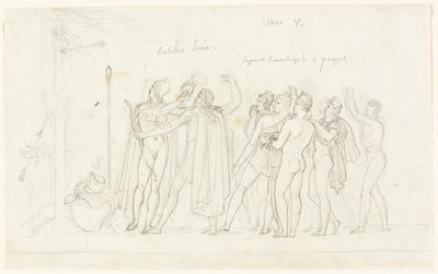 Mecz łuczniczy, z Eneidy, księga V autorstwa Anne Louis Girodet de Roussy Trioson