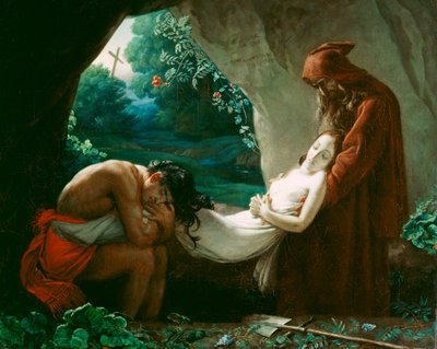 Pogrzeb Atali, c.1808 autorstwa Anne Louis after Girodet de Roucy Trioson