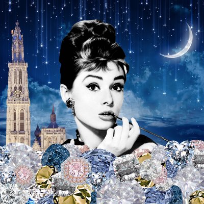 Śniadanie w Antwerpii, 2018, Sitodruk autorstwa Anne Storno