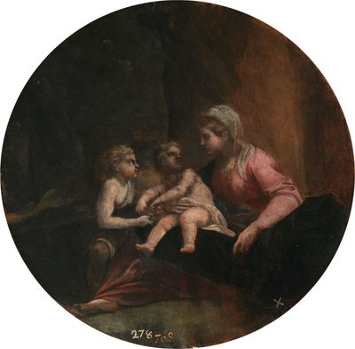 Carracci - Dziewica z Dzieciątkiem z Dzieciątkiem Świętego Jana Chrzciciela, 1599-1600 autorstwa Annibale Carracci