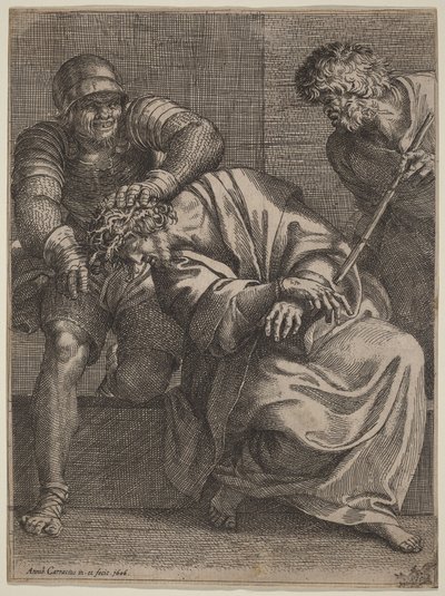 Chrystus ukoronowany cierniem autorstwa Annibale Carracci