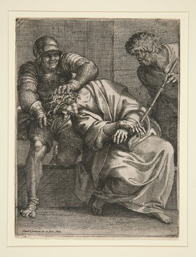 Chrystus ukoronowany cierniem autorstwa Annibale Carracci