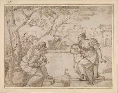 Chrystus i Samarytanka autorstwa Annibale Carracci