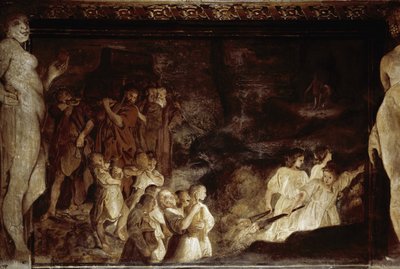 Odcinek życia Jasona: fałszywe pogrzeby Jasona (Fresco autorstwa Annibale Carracci