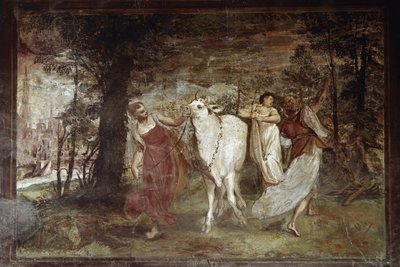Europa prowadząca Jowisza (Fresco autorstwa Annibale Carracci